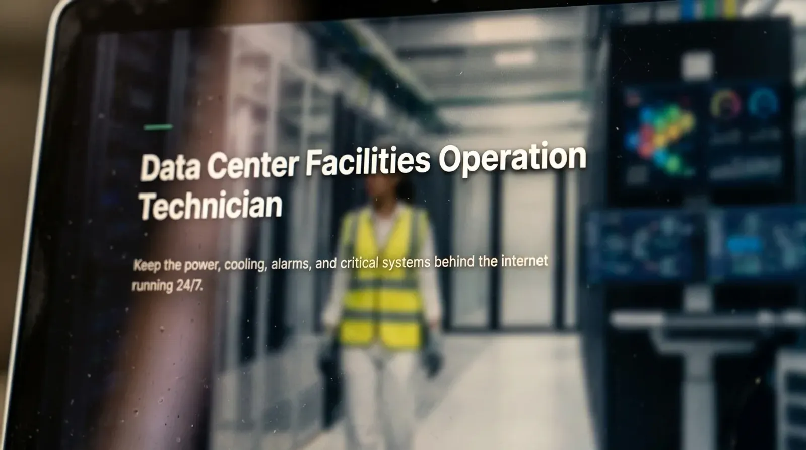 Baltu pathway page for a Data Center Facilities Operation Technician